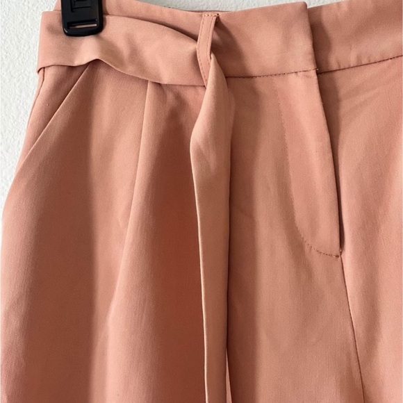 ASOS High rise Tie waist Side Wide leg Fitted Pants Size US 7 - Picture 5 of 7